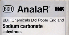 High purity anhydrous sodium carbonate