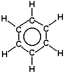 Benzene with delocalization representation