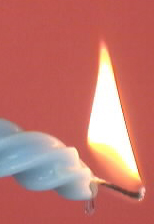 A melting candle