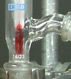 Thermometer bulb at vapour exit point