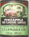 A bottle of pineapple food flavouring