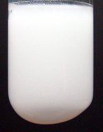 After time, a precipitate will usually settle to the bottom of the test tube