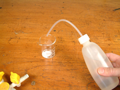A little distilled water is added